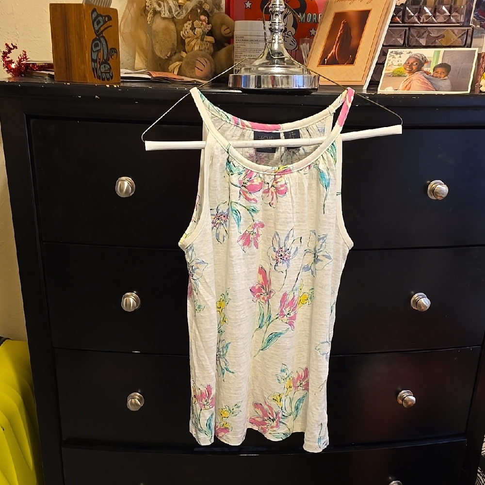 Rachel Rachel Roy Linen Floral Blouse